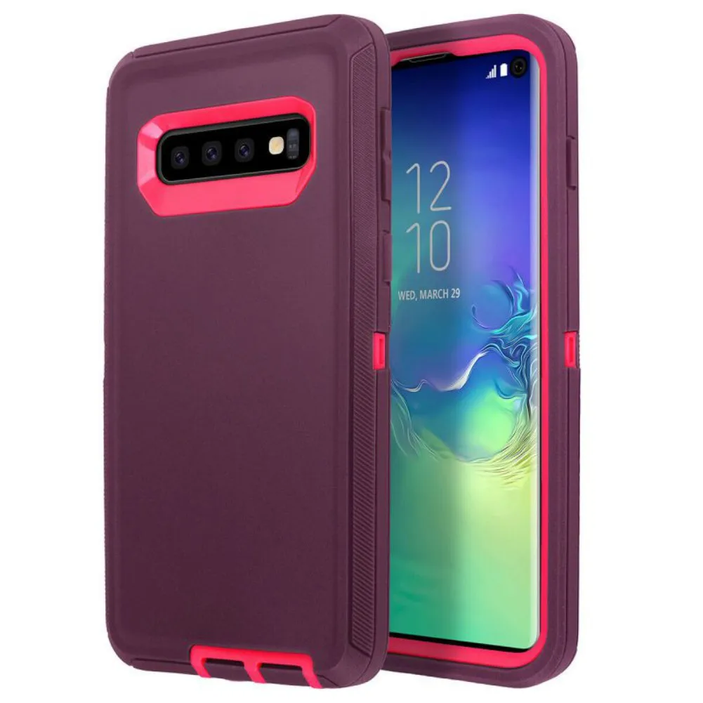 Для samsung Galaxy S9 S9 plus S8 S7 edge гибридный защитный противоударный Прочный чехол для телефона PC и TPU комбинированный чехол для S10 S10 lite coque