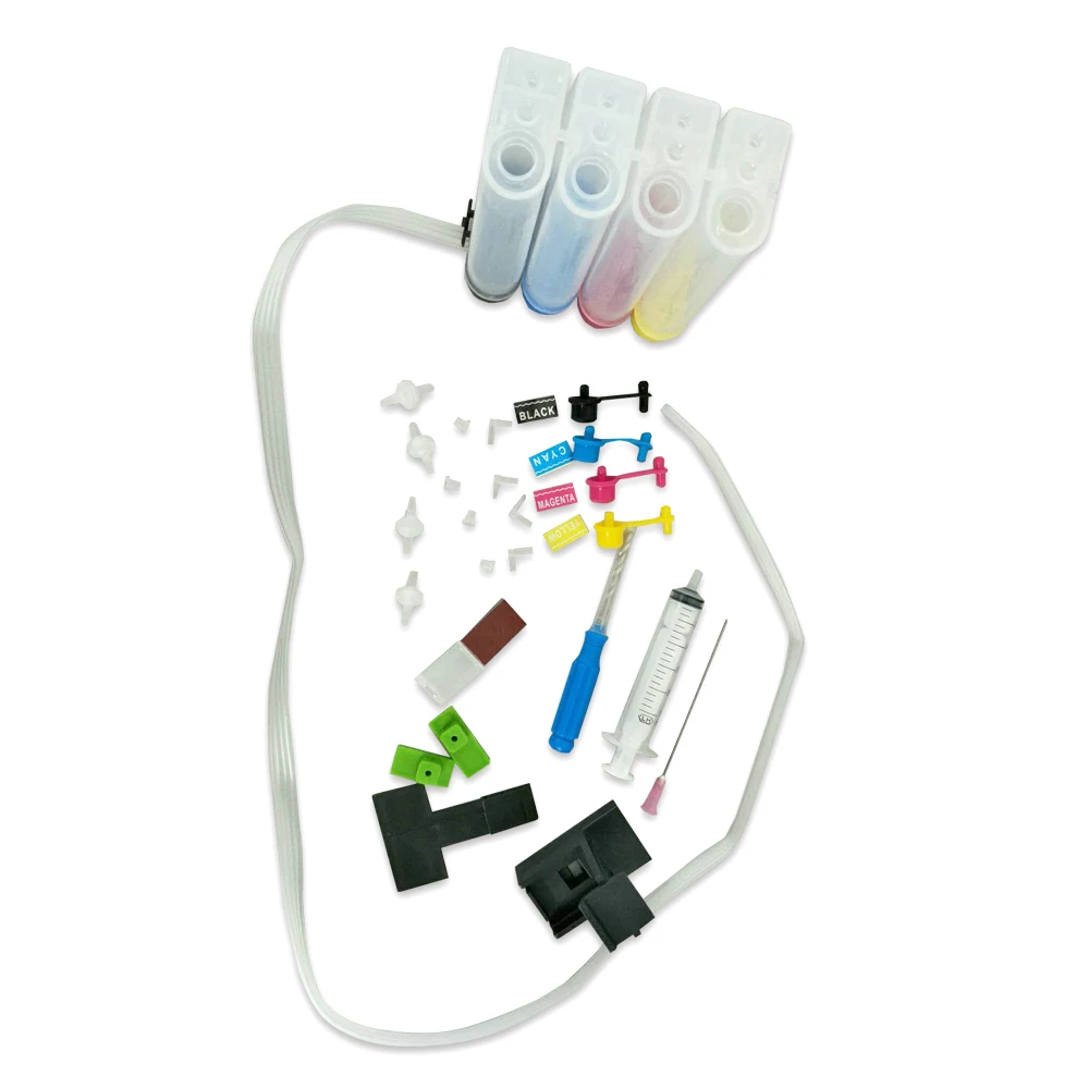 

901XL 4 Colour DIY CISS compatible For HP Officejet 4500 J4500 J4524 J4535 J4540 J4550 J4580 J4585 J4600 J4624 J4660 J4680 J4680