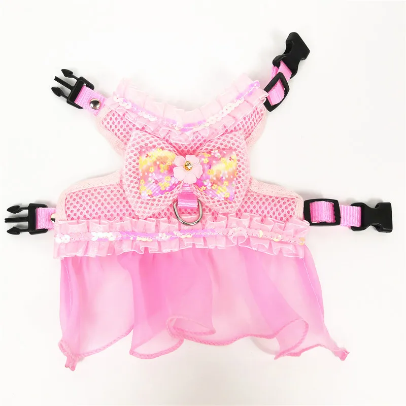 Романтическая модная жилетка для собак набор дышащих воротников кружевное