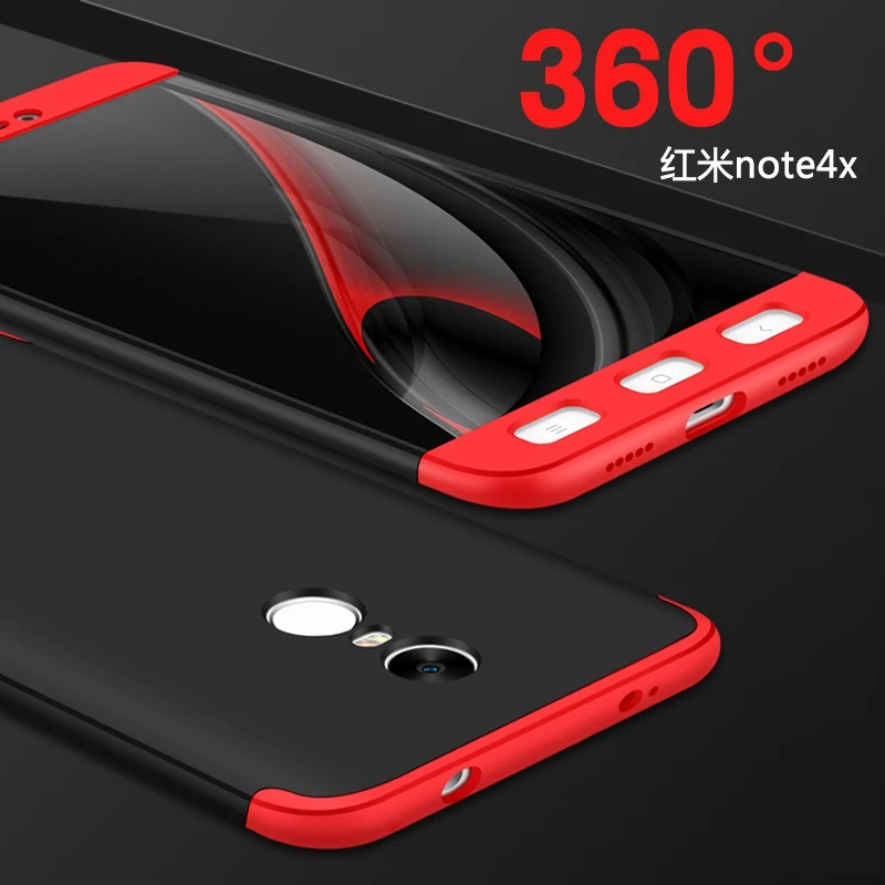 Чехол для Redmi note 4X чехол 4 3 в 1 телефона Xiaomi Матовый Бампер Из Поликарбоната с