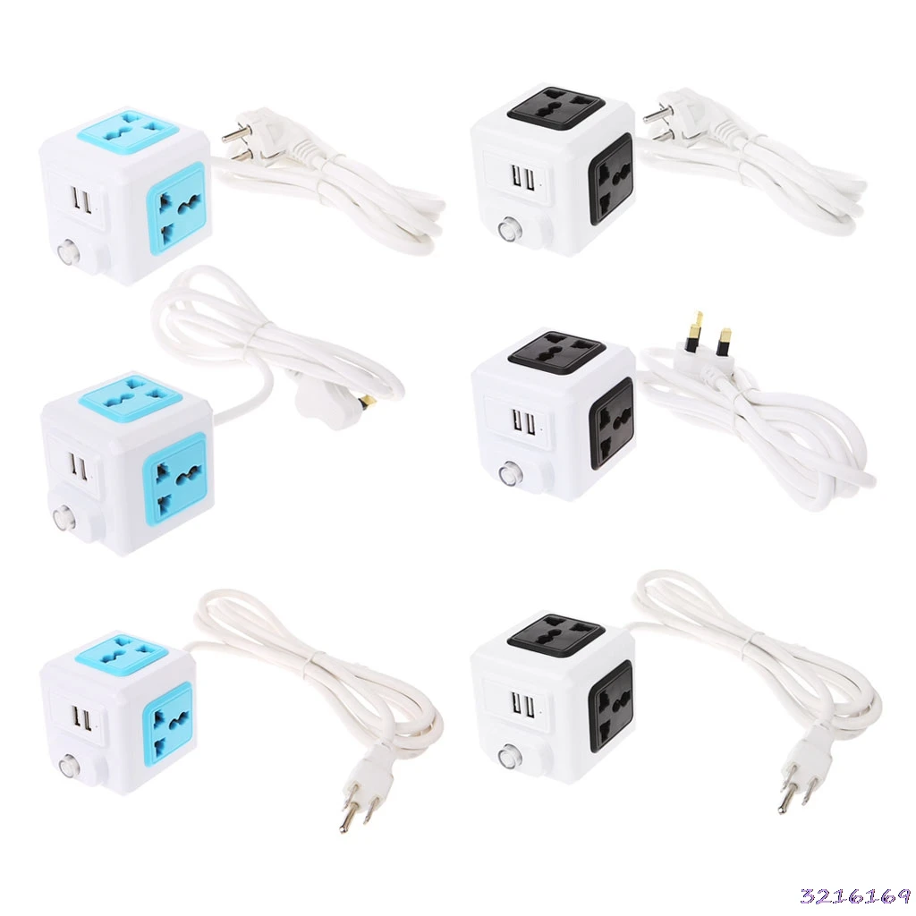 Умный дом Cube EU/US/UK Plug 4 Внешний адаптер-удлинитель универсальная розетка-38