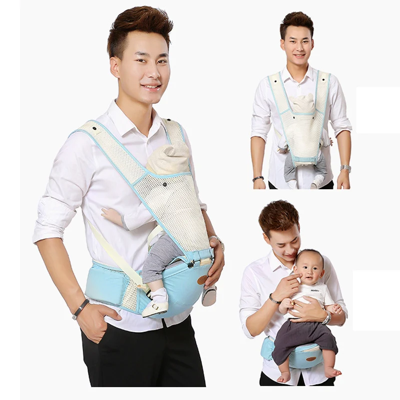 

2021 new breathable hipseat for newborn and prevent o-type legs 3 in 1 carry style Ergonomic baby carriers kid sling Suspenders