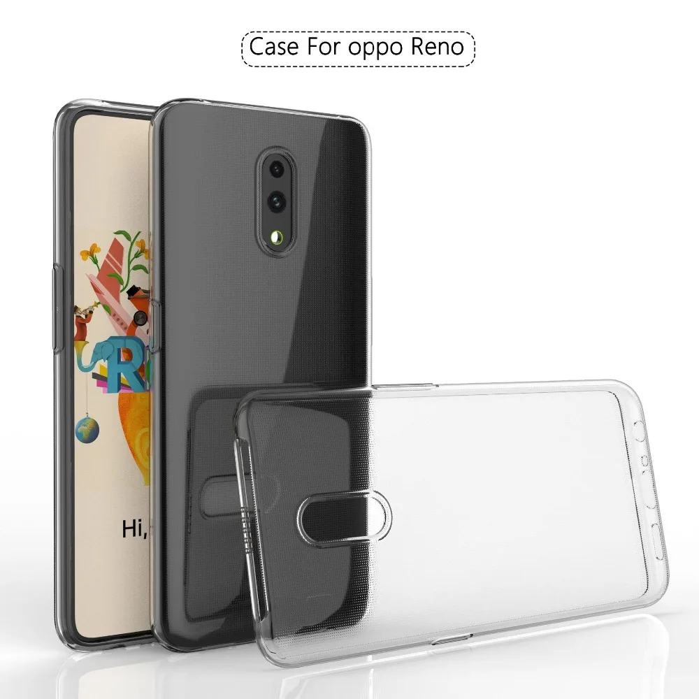 Для Oppo Reno прозрачный защитный чехол из ТПУ для Oppo Reno A7 R15x A7x F9 F7 F5 силиконовый мягкий тонкий прозрачный чехол