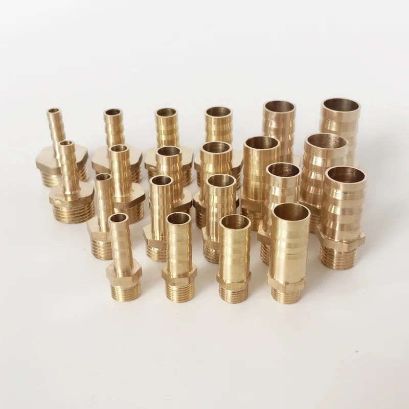 Соединители для труб из колючей латуни 6 мм 19 1/8 &quot1/4&quot 3/8 &quot1/2&quot наружная резьба