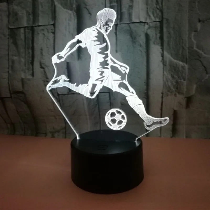 Цветная сенсорная 3d лампа иллюзия светодиодный ночник USB настольная для детей