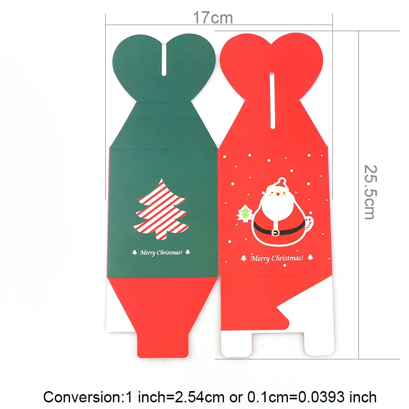 4 шт. коробка с Санта-Клаусом и деревом рождественские украшения для детского дня