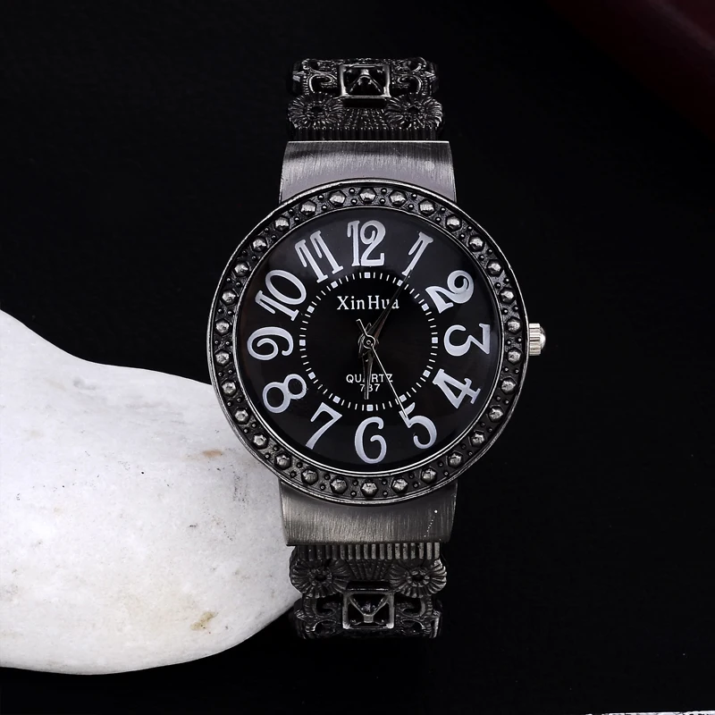 Новинка 2021 лидер продаж модные часы Xinhua со спокойным черным браслетом женские