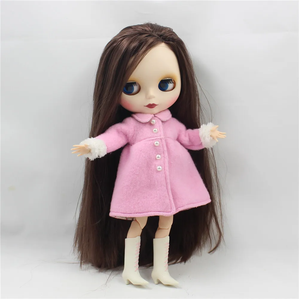 Кукла ICY DBS Blyth темно коричневые волосы для суставов матовые Матовые Волосы лица 1/6
