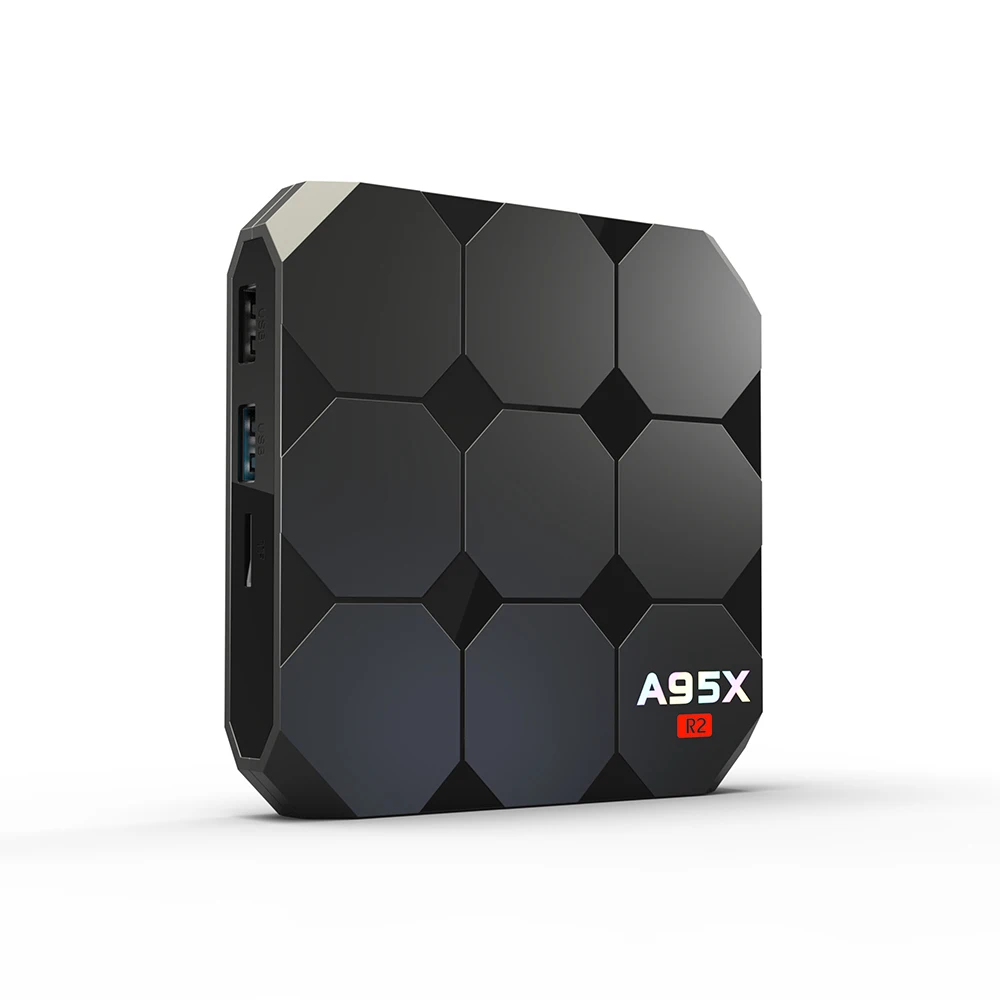 A95X R2 TV Box Amlogic S905W 2.4GHz 4K WiFi Android 7.1 2GB+16GB Stream Media Player with T3-C 7-Color Backlit Air Mouse | Электроника