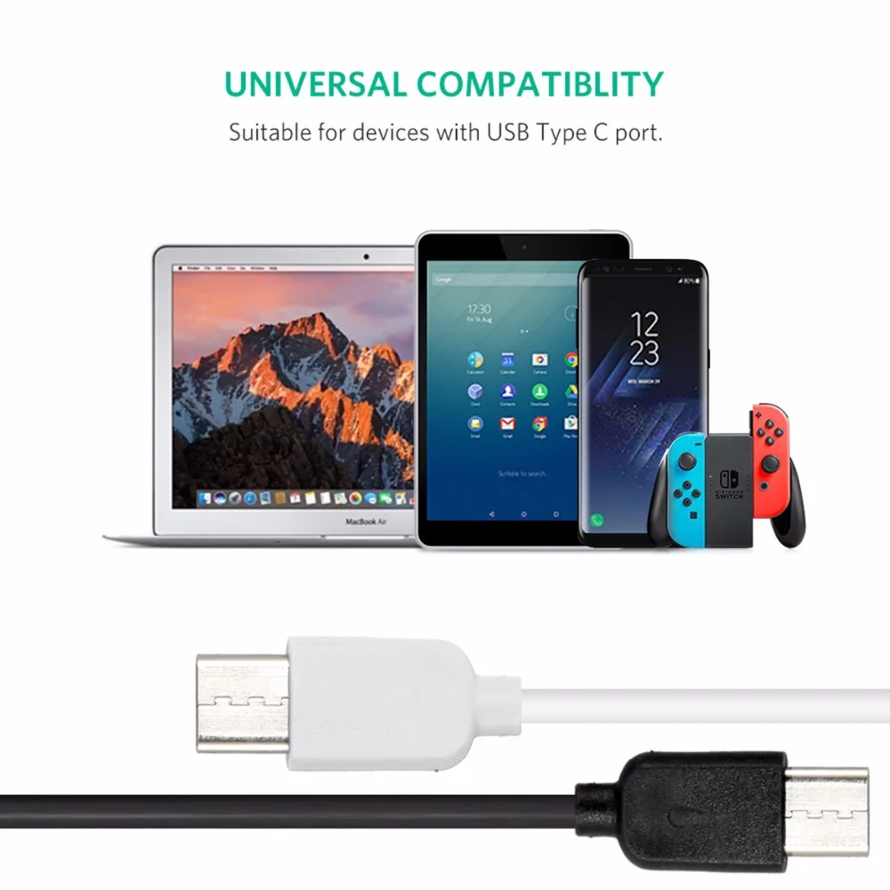 SOONHUA прочный 1 м usb type C кабель 3A 100 Вт 2 0 High Speed зарядное устройство синхронизации