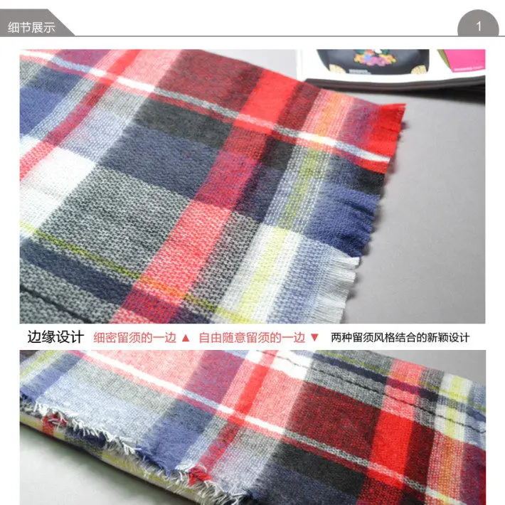 

New Blanket Warm colorful square Imitation Pashmina Scarf Wraps Shawl hot