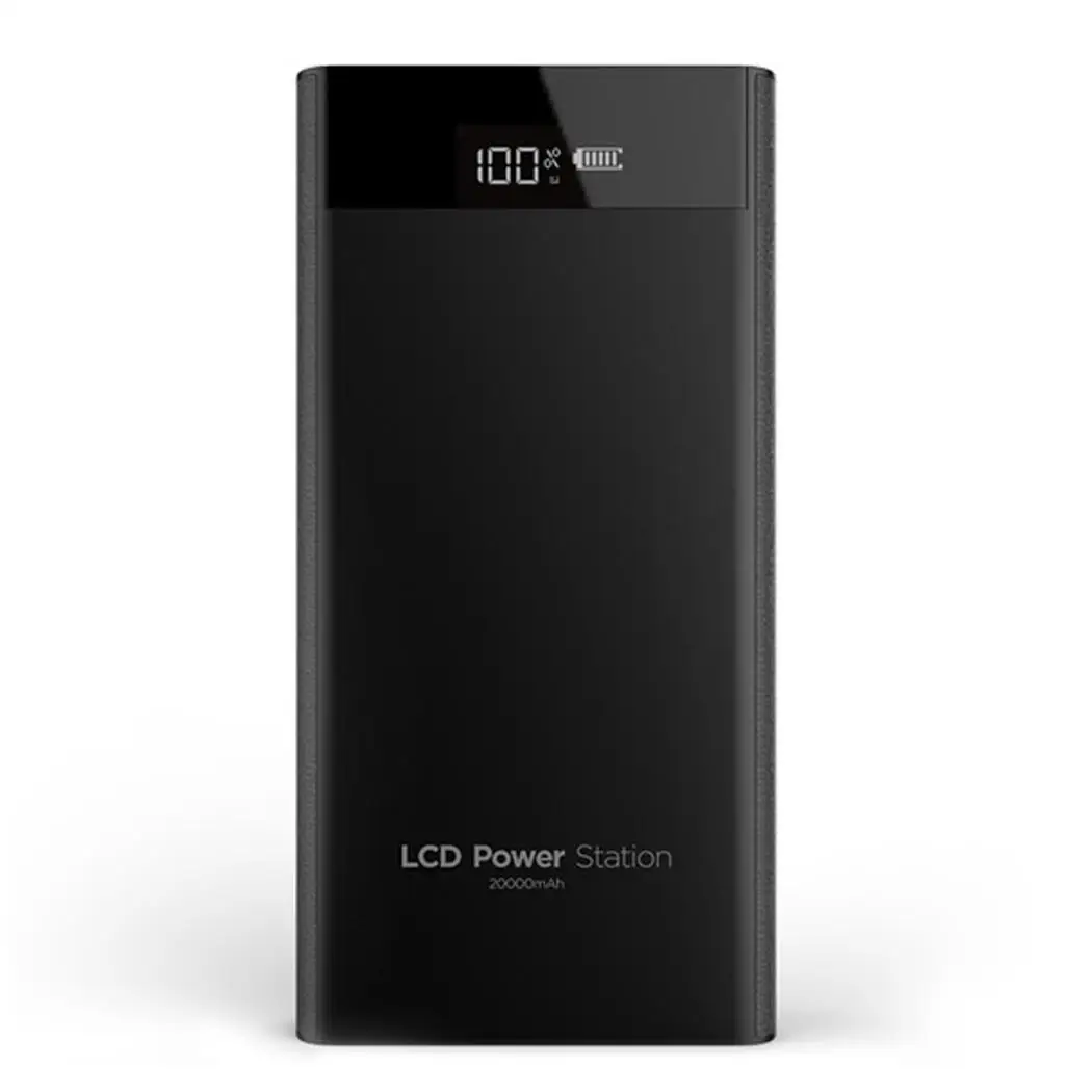 20000 мАч power Bank Dual USB портативный ЖК внешний аккумулятор для мобильных телефонов