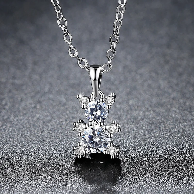 Ожерелье с кулоном в вечерние медведя Роло Креста фианитом AAA +|f pendant|jewelry necklace