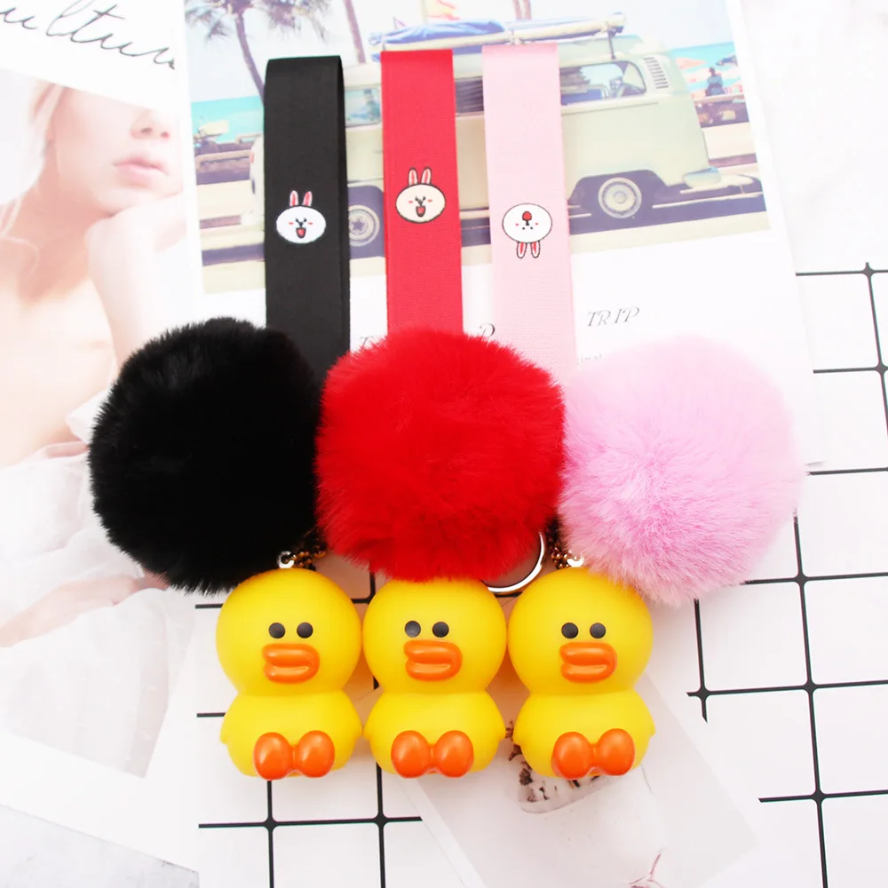 Joylong Bt21 брелок мягкий Cinnamoroll Vipkid Kawaii плюшевый маленькая Желтая утка Keroppi Сумико