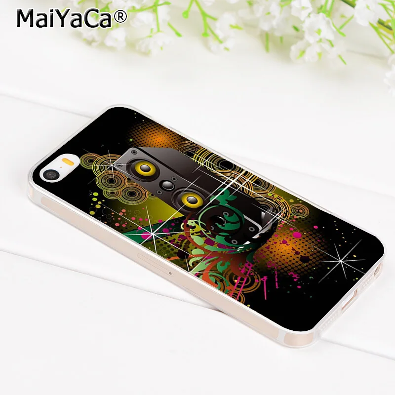 MaiYaCa dj музыка Красочный прозрачный мягкий tpu телефон аксессуары чехол для iPhone 8 7 6