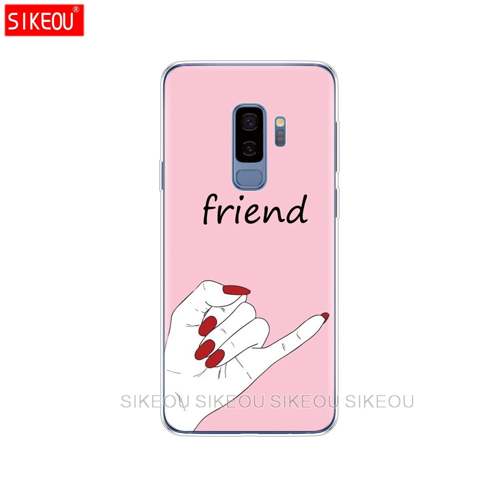 Силиконовый чехол для Samsung Galaxy S9 S8 S7 S6 edge S5 S4 S3 PLUS телефона лучший друг и лучшие