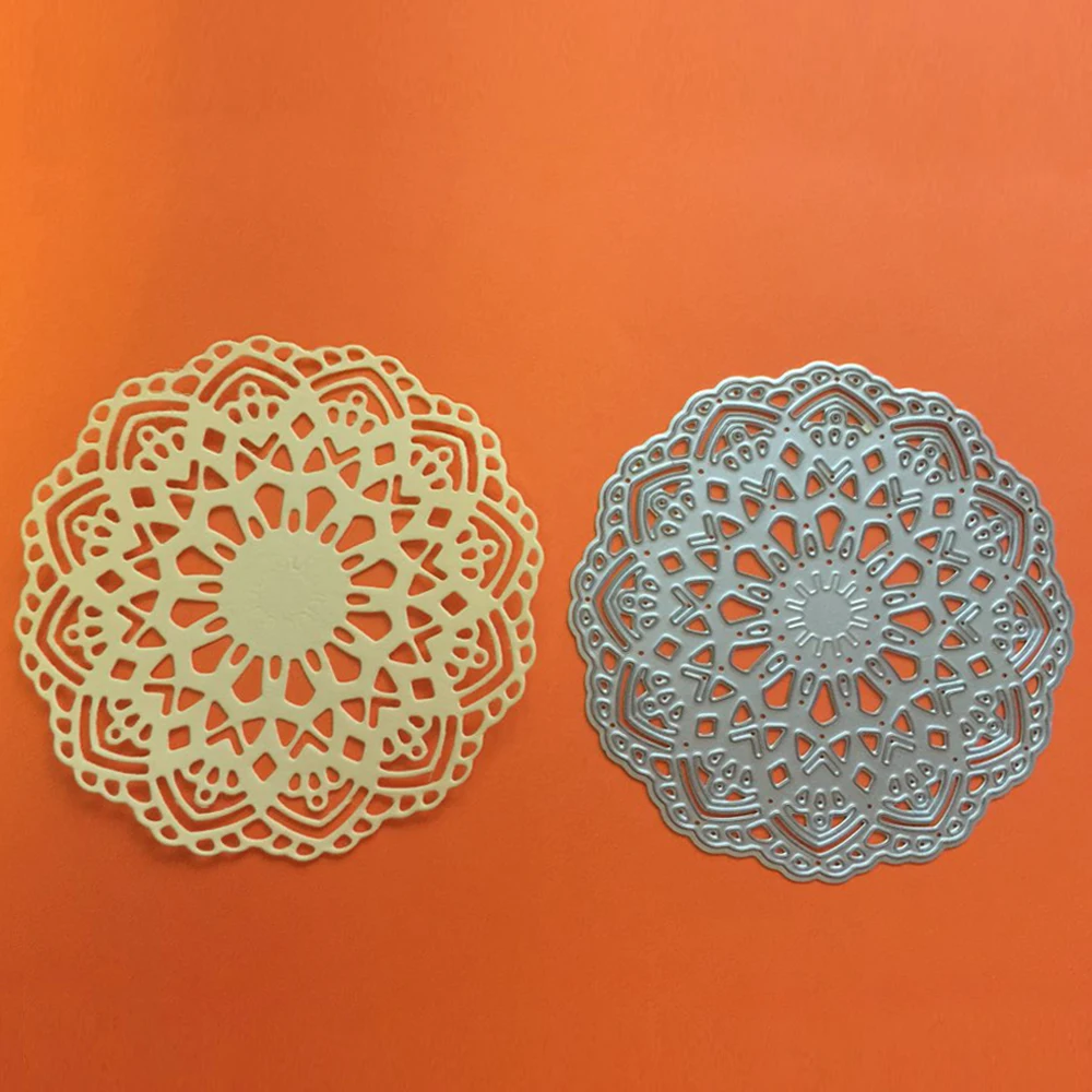 Цветок Doily ремесло высечки Металлические высечки для DIY скрапбукинга Новые карточные трафареты с тиснением Troqueles ремесленные штампы