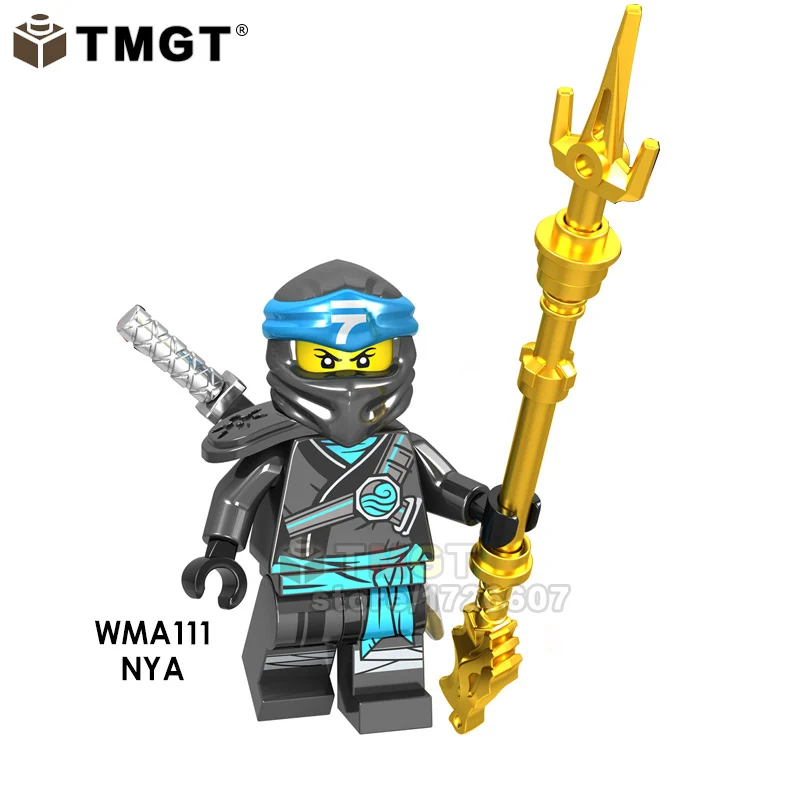 GA111 20 шт. Akita строительные блоки Char Archer Warrior GARMADON Swordsman Zane сборные Кирпичи игрушки для детей Подарки GA123-130 - Цвет: GA111