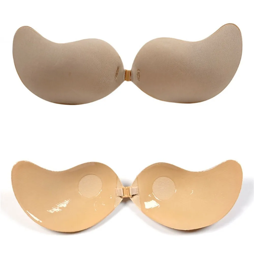 Сексуальный силиконовый бюстгальтер без бретелек невидимый пуш-ап клейкий с