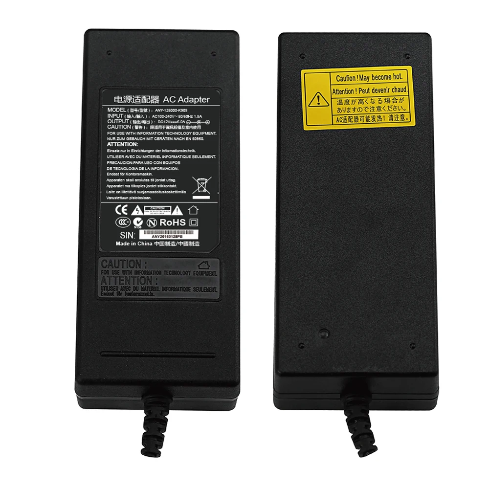 Для Haier AC DC адаптер 12 В 6a ЖК-монитор Блок питания js-12060-3k 12V6A 4 иглы Pin connector5.5 * 2.1 |