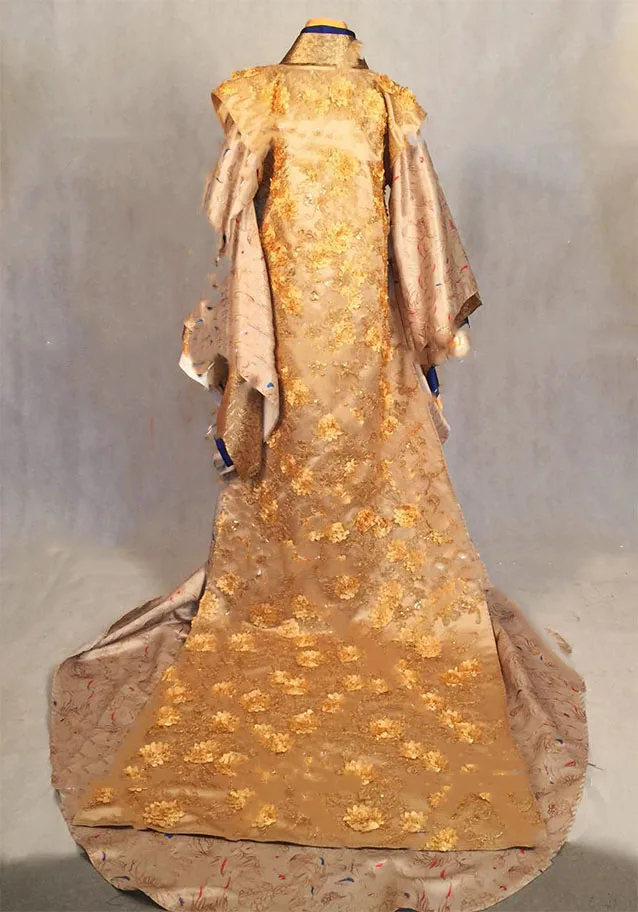 Nan Hou Эстетическая золотая вышивка Qin Dynasty Hanfu костюм для Empress 2016 новейшая