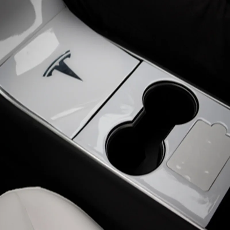 Tesla Modle 3 3D наклейка из углеродного волокна на подлокотник коробка панель