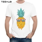 Футболка мужская с коротким рукавом, модный смешной принт ананаса, крутая мягкая рубашка, лето 2019