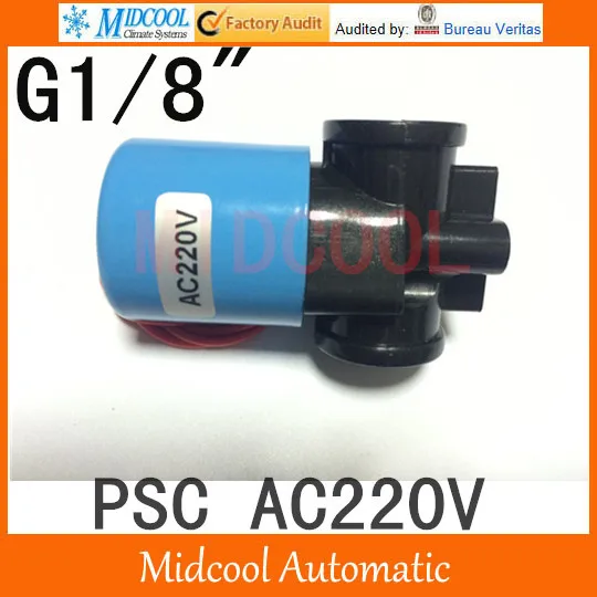 

Plastic solenoid valve for drink Water AC220V 1/8" Nomal close Type 2way 2position