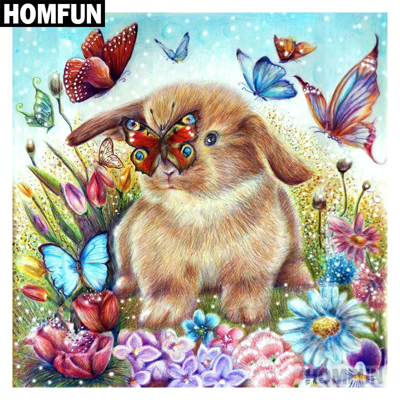Алмазная 5D картина HOMFUN A00497 сделай сам вышивка крестиком из квадратных/круглых