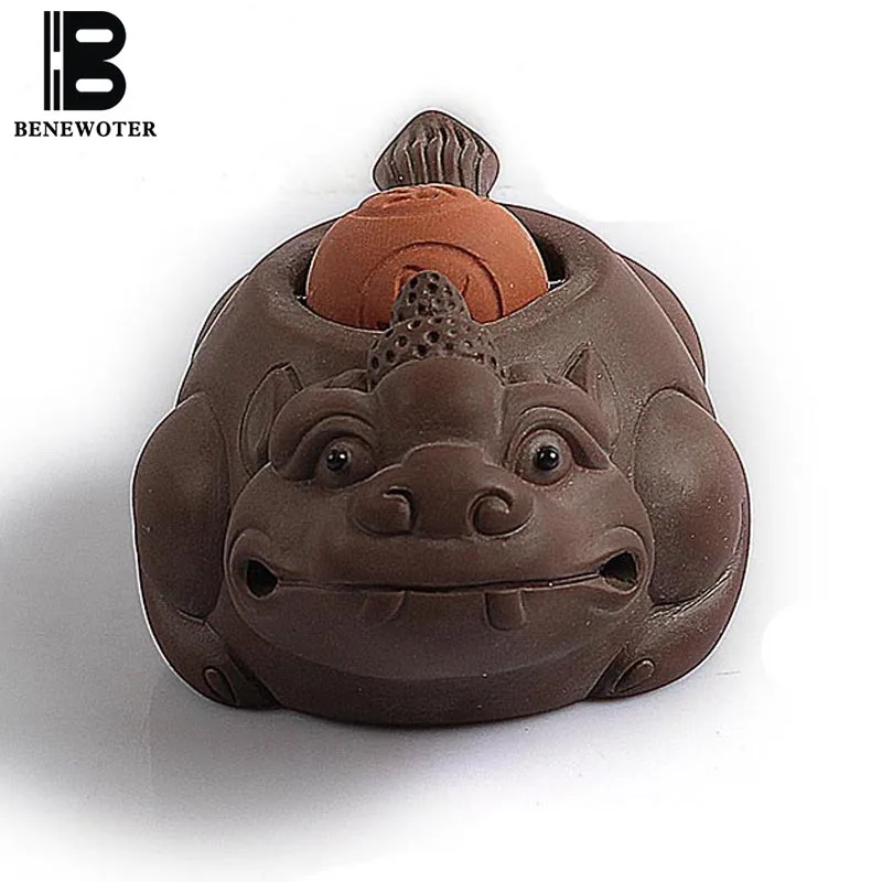 Чайный набор кунг фу BENEWOTER золотой отважный чайный жаб для питомцев керамический