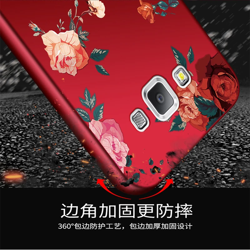 Для samsung Galaxy E7 случае мода прекрасный цветок soft shell для E 7 E7000 E7009 задняя крышка