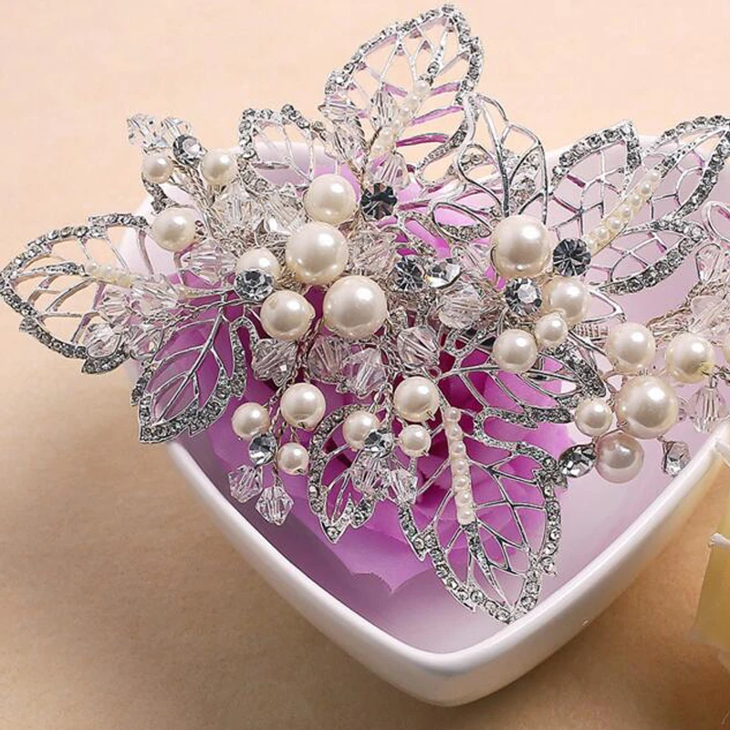 Великолепные свадебные аксессуары для волос гребень цветочный свадебный ободок