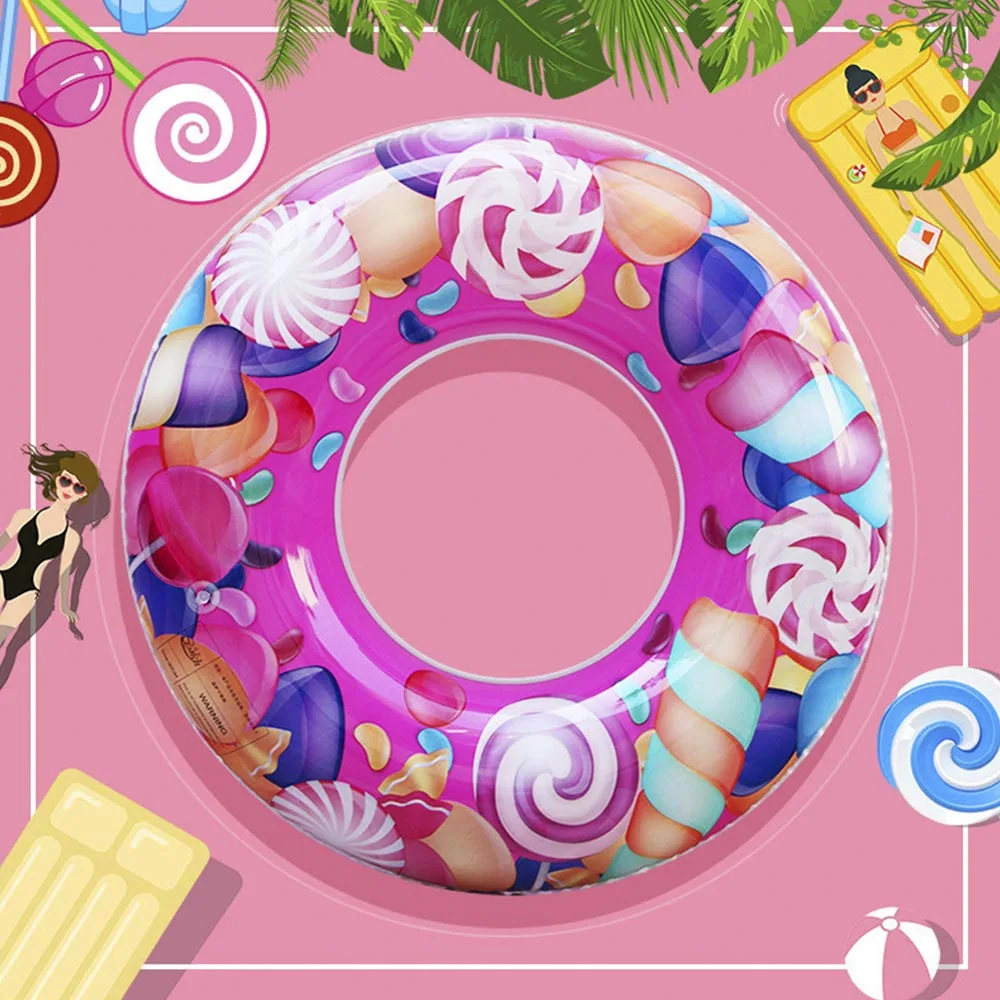 2019 детский мультяшный круг для плавания клоун рыба леденец Надувное плавающее