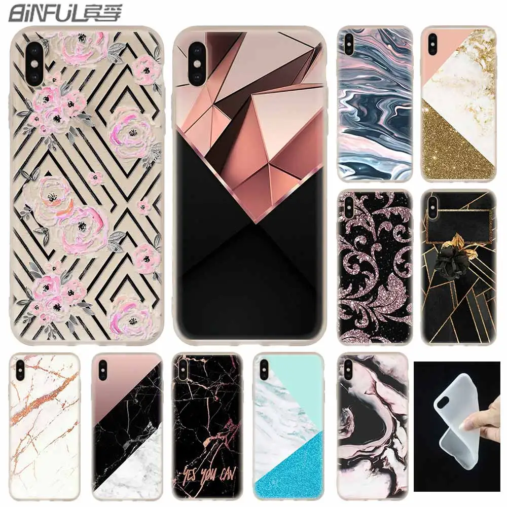Модный силиконовый чехол с золотым мраморным коллажем для iPhone 12 11 Pro X XS Max XR 8 7 6 Plus