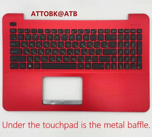 RED Новая клавиатура RU для Asus X555LA X555LB X555LD X555LJ X555LI X555LF X555LP Упор для рук с крышкой c клавиатурой - Цвет: RED