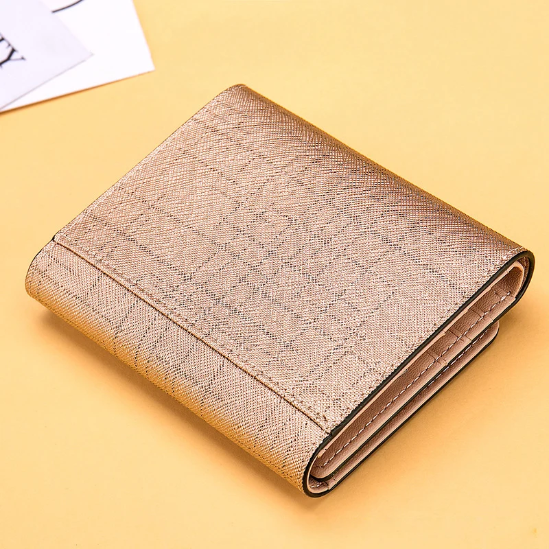 Женские кошельки из натуральной кожи на застежке женский маленький кошелек