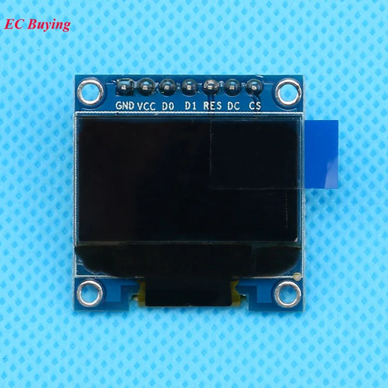 0,96 дюймовый OLED дисплей модуль белый OLED ЖК-модуль 7 Pin 128X64 ЖК-дисплей 12864 экран доска IIC соединитель SPI 7 контактов
