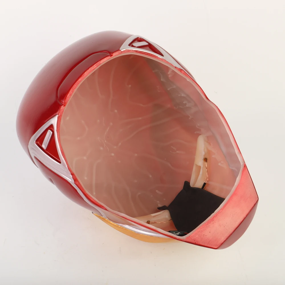 Железный мужской шлем маска со светодиодсветильник кой для косплея железные