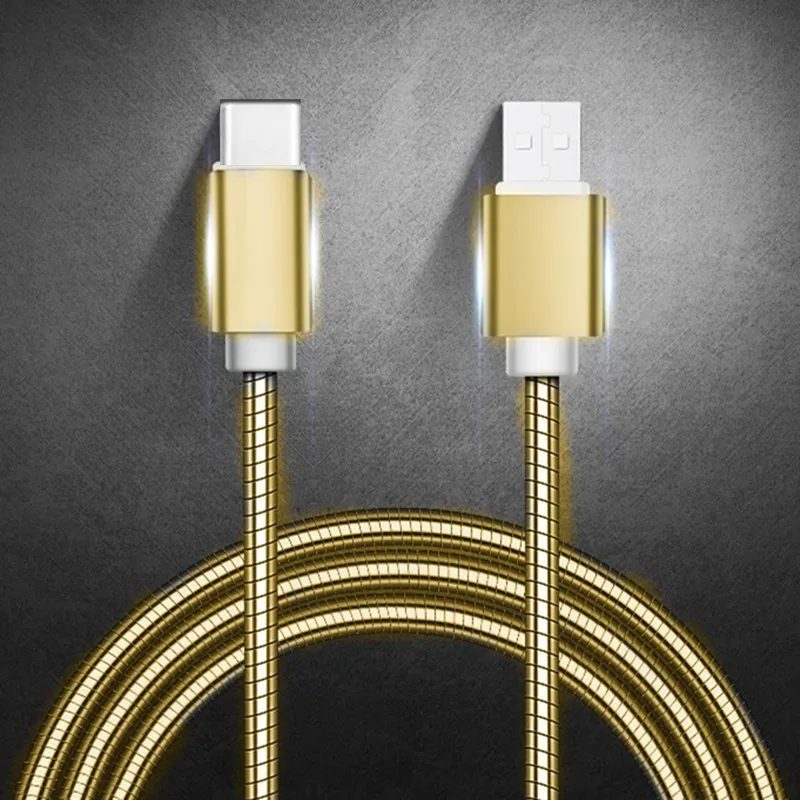 Кабель Tikono USB Type C/Micro/Lightning для телефонов iPhone/Android металлический|Кабели мобильных