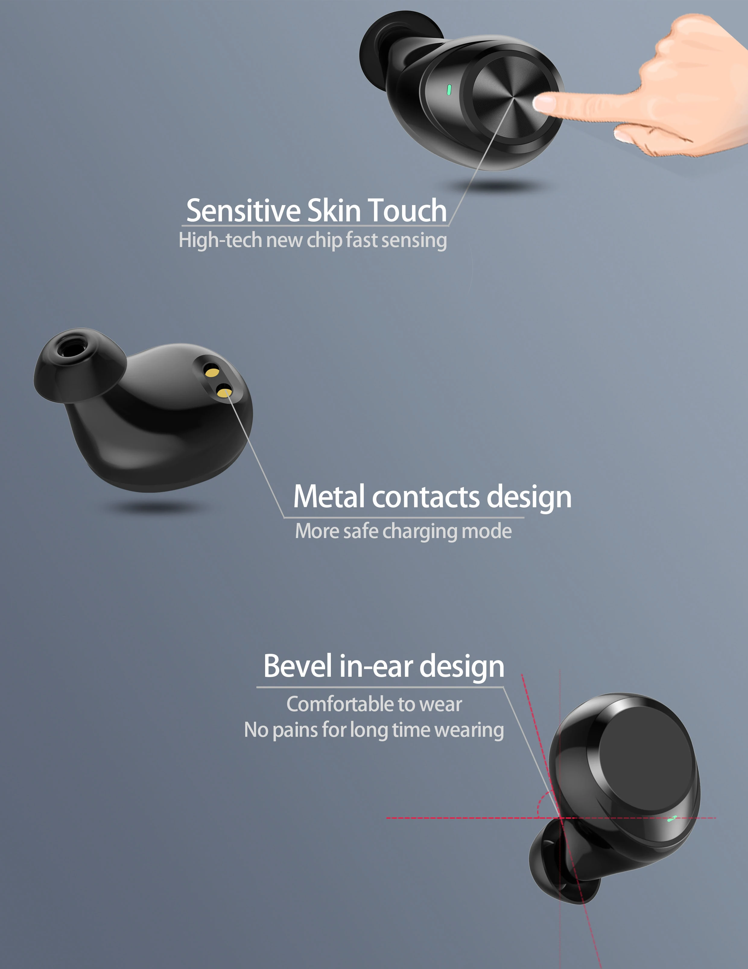 Tws mini bluetooth настоящие беспроводные наушники 3D стерео бас Беспроводные наушники с зарядным устройством шумоподавление игровая гарнитура