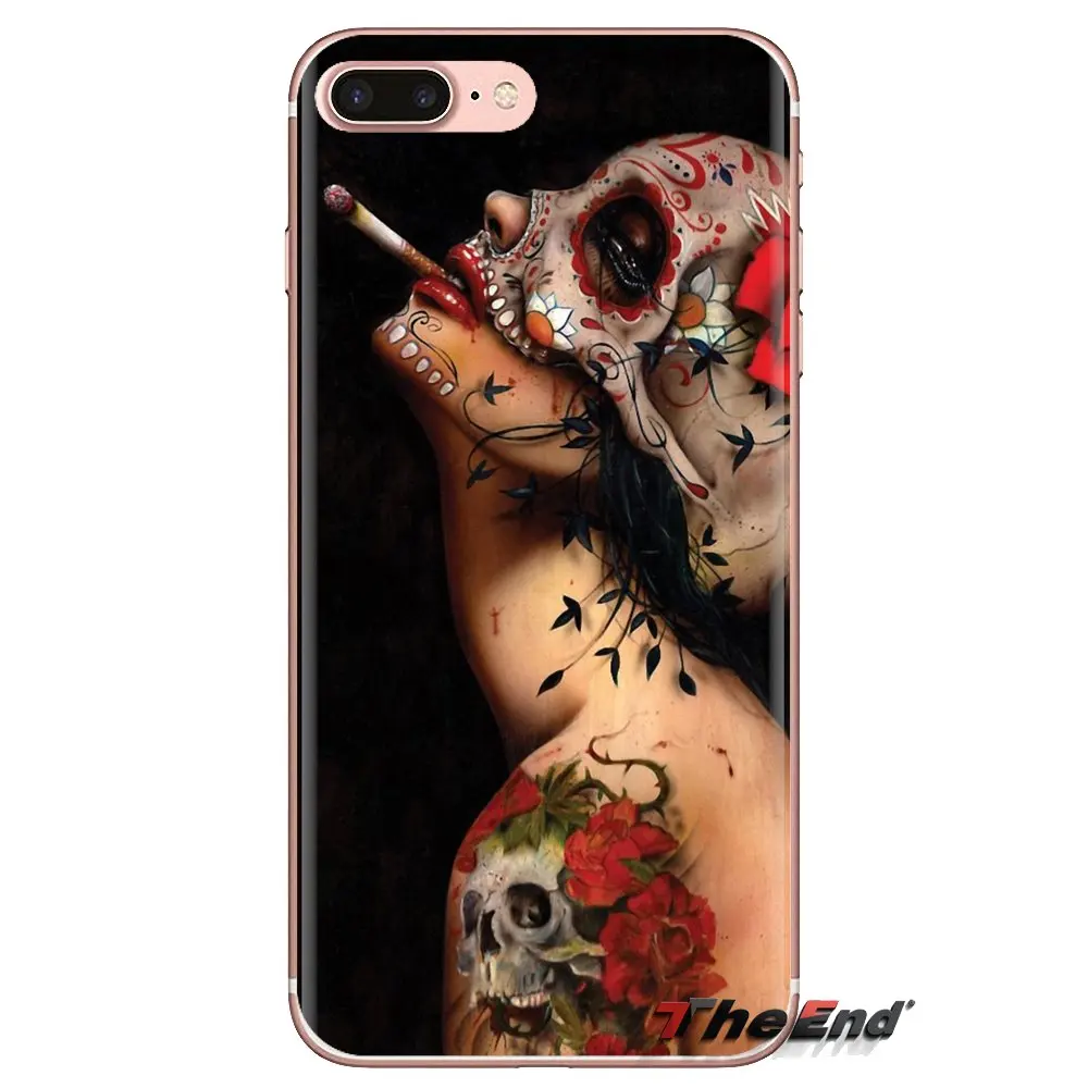 Прозрачный корпус из ТПУ Ретро стиль для девушек курения Xiaomi Redmi 4A S2 Note 3 3S 4 4X 5 Plus 6 7