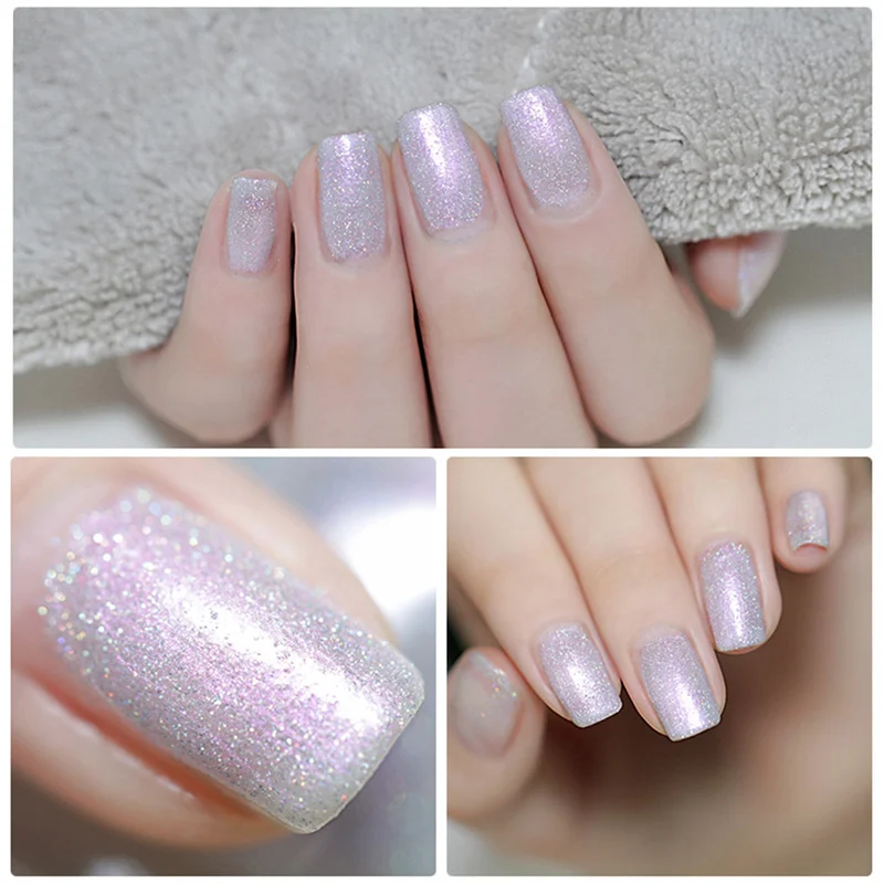 1 шт. долговечный лак для ногтей перламутровый с блестками и жемчугом на водной