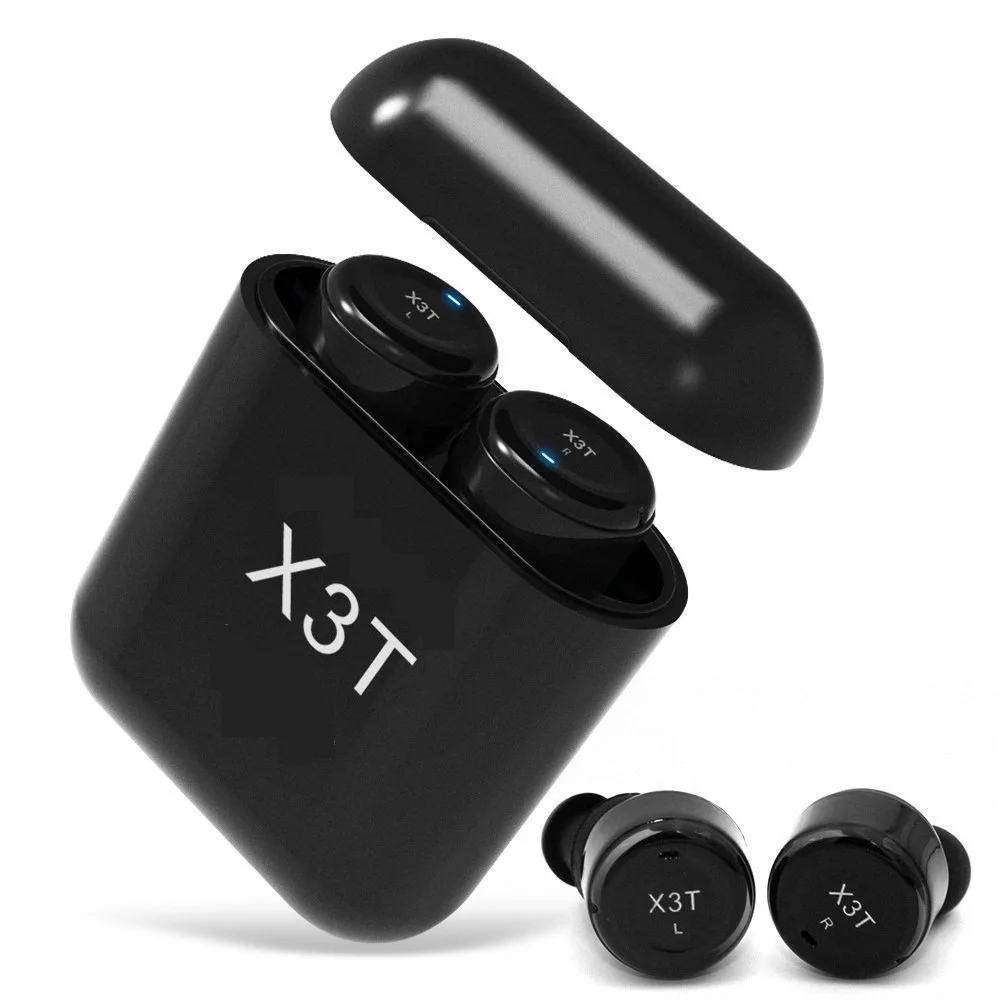 Обновленные настоящие беспроводные наушники TWS X3T Mini Bluetooth X2T X1T в ухо 600 мАч
