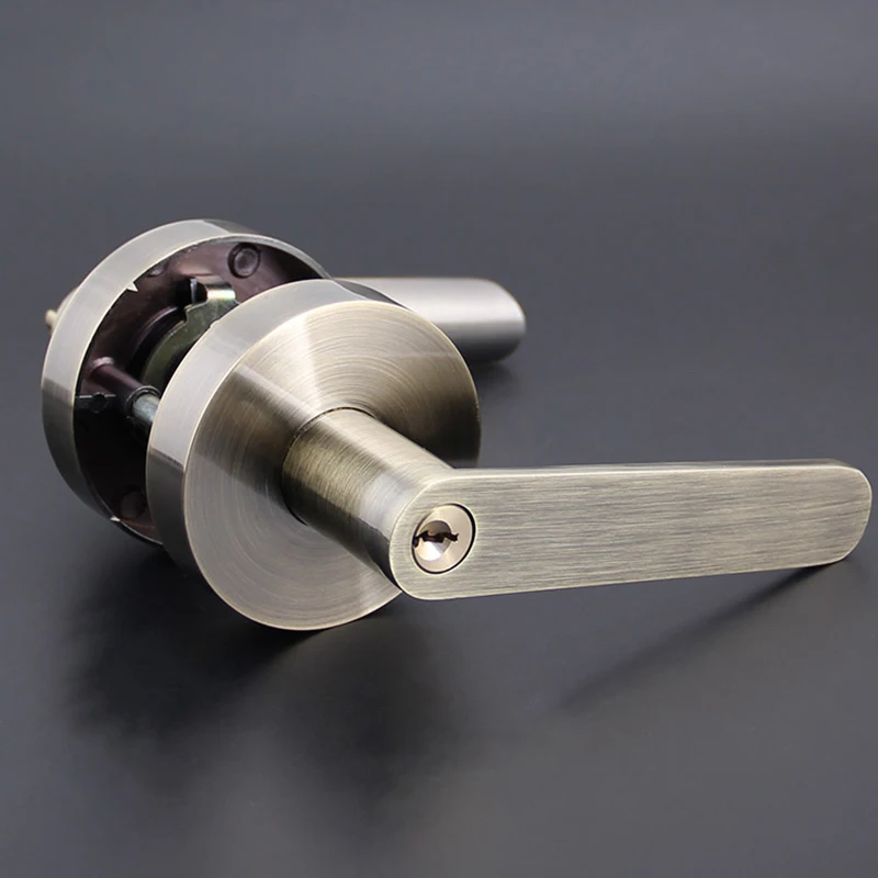Высококачественные дверные ручки с Одним Болтом Внутренний замок 3 ключами цвета