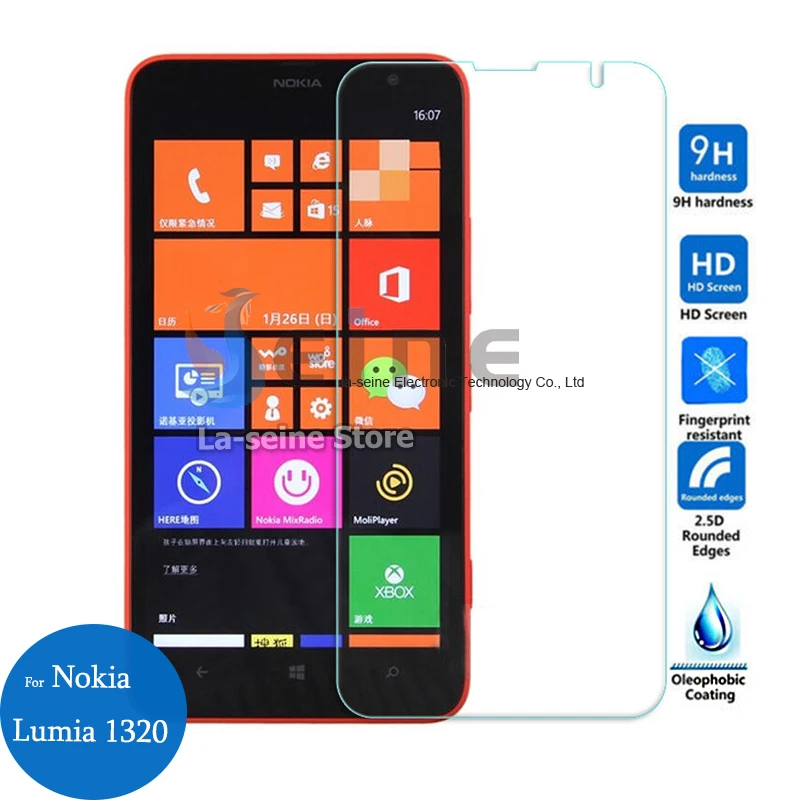 Для Nokia Lumia 1320 закаленное стекло экран протектор 0 26 мм 2 5 9 h Детская безопасность
