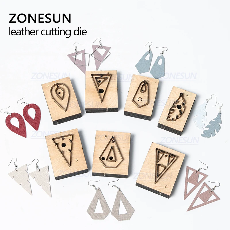 ZONESUN вырезание кожаных сережек высечка стальное правило инструмент для
