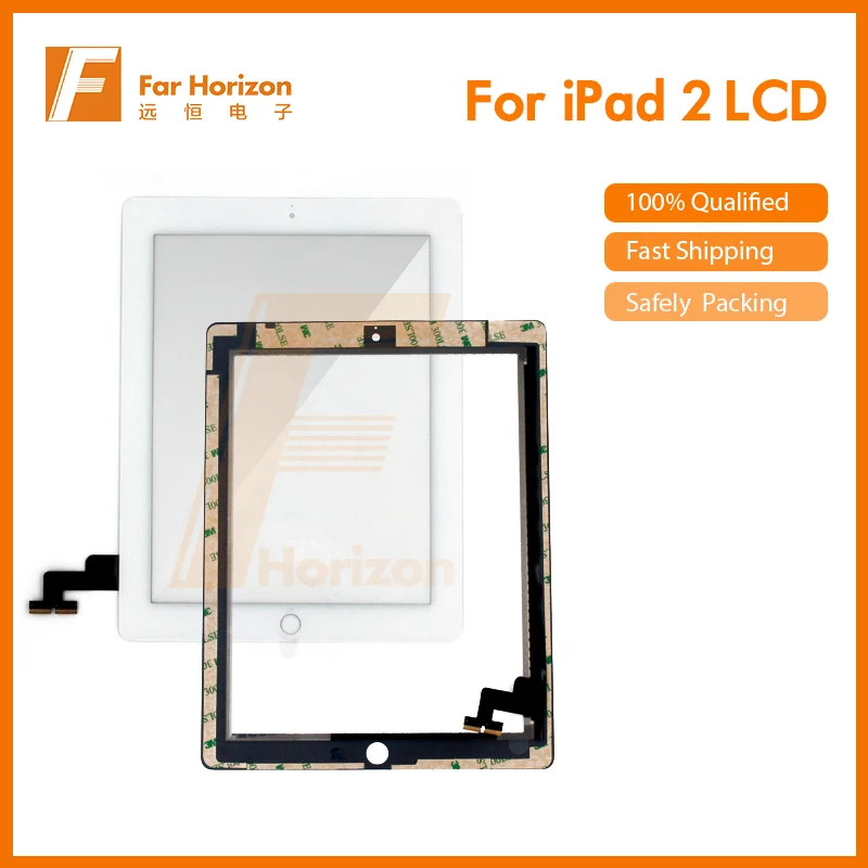 Оптовая продажа 10 шт./лот Сенсорная панель планшета для iPad 2 емкостного