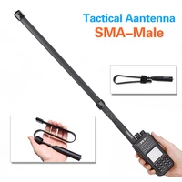 abbree sma male connector dual band 144430mhz foldable cs tactical antenna for walkie talkie wouxun tyt md 380 radio