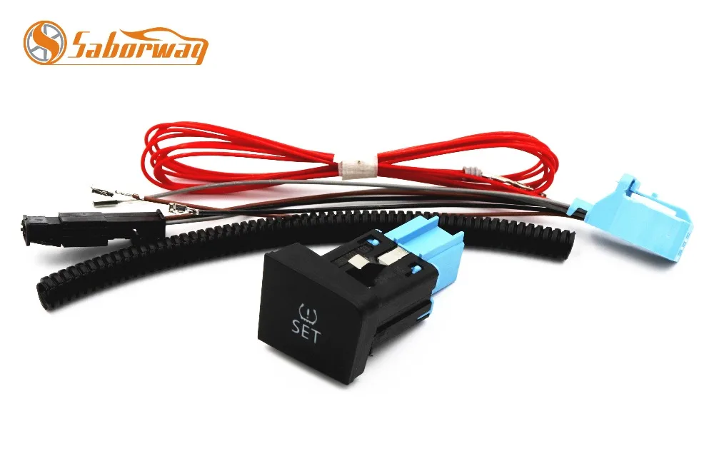 Кнопка переключения давления в шинах Saborway TPMS+ жгут проводов для Passat B6 CC 35D927121 35D 927 121/3C0927121D 3C0 927 121 D