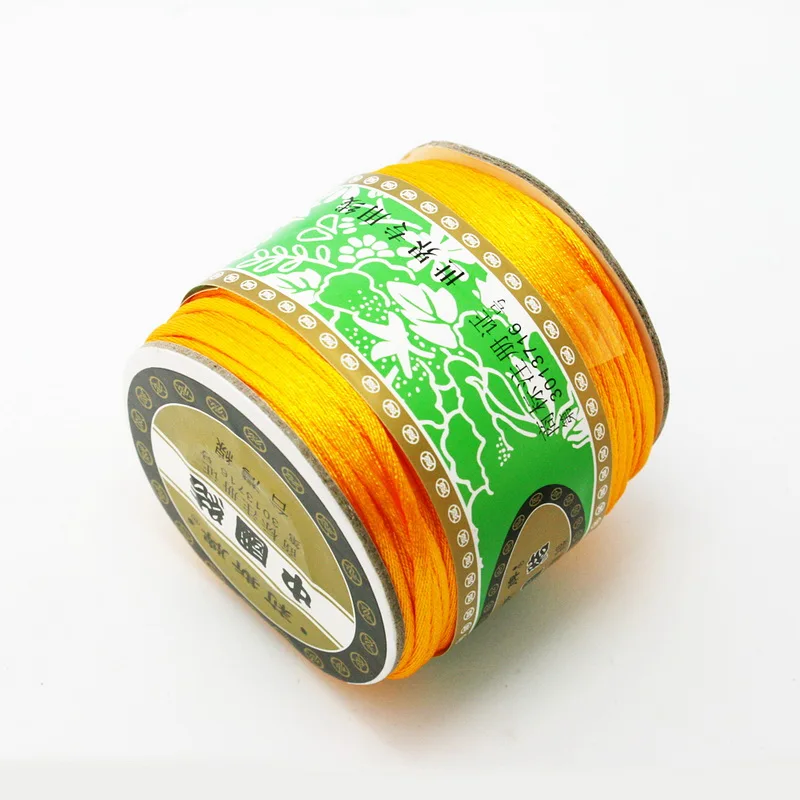 Новое поступление 60 м/рулон 2 мм корейский Шелковый шнур с бисером китайский